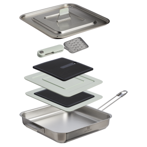 The Wildfare Pro Square Pan Cookset 5-piece set